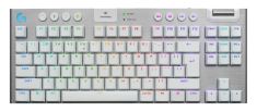 Logitech G915 X Lightspeed TKL amerikai nemzetközi Tactile billentyűzet fehér (920-012737)