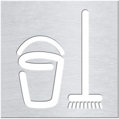 BEMETA HOTEL Tábla: Takarítószer tároló, 120x120x2mm, matt