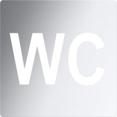 BEMETA HOTEL Tábla: WC, 120x120x2mm, polírozott (111022082)