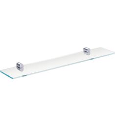 BEMETA ORGANIC fali polctartó, 600x40x116mm, króm/üveg