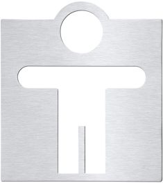 BEMETA HOTEL Tábla: Férfi WC, 120x130x2mm, matt (111022035)