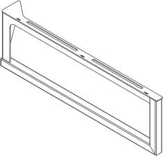 BEMETA HOTEL Mosdótartó konzol, jobbos, 490mmx150mm, inox/matt