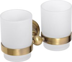 BEMETA RETRO Dupla pohártartó, 175x95x90mm, bronz (144110027)