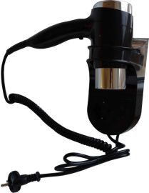 BEMETA HOTEL Hajszárító, tartóval, dugaljjal, 100x270x310mm, 1400W, fekete