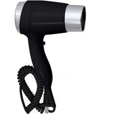 BEMETA HOTEL Hajszárító, tartó nélkül, 75x270x190mm, 1400W, fekete