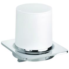 BEMETA ORGANIC fali szappanadagoló, 100x115x110mm, 200ml, tejüveg/króm