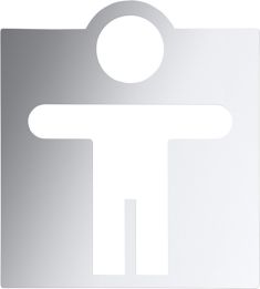 BEMETA HOTEL Tábla: Férfi WC, 120x130x2mm, polírozott (111022032)