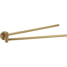 BEMETA SABLO mozgatható fali törölközőtartó, 55x55x420mm, matt arany