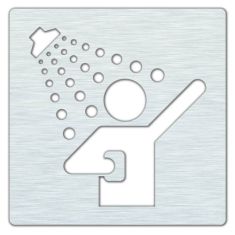 BEMETA HOTEL Tábla: Zuhanyzó, 120x120x2mm, matt (111022075)