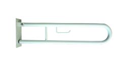 BEMETA HELP Felhajtható kapaszkodó, U-típus, WC papírtartóval, 900mm, fehér