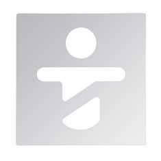 BEMETA HOTEL Tábla: Pelenkázó szoba, 120x120x2mm, polírozott (111022062)