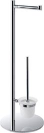 BEMETA OMEGA Álló WC kefe és papírtartó, 250x730x250mm, króm