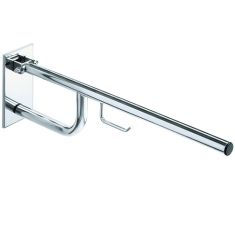 BEMETA HELP Felhajtható kapaszkodó, WC papírtartóval, takaróval, 750mm, polírozott