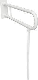 BEMETA HELP Felhajtható kapaszkodó, U-típus támasztékkal, takaróval, 600mm, fehér