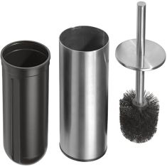 BEMETA NEO álló WC kefetartó, fekete kefe, 95x380x95mm, inox/matt