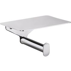 BEMETA ORGANIC fali WC-papírtartó polccal, 150x75x115mm, króm