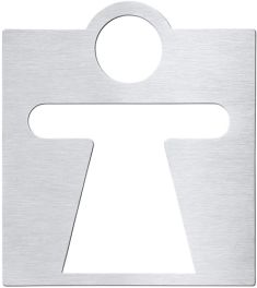 BEMETA HOTEL Tábla: Női WC, 120x130x2mm, matt (111022045)