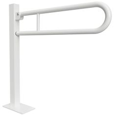 BEMETA HELP Felhajtható kapaszkodó, U-típus, álló, padlóra szerelhető, 813mm, fehér