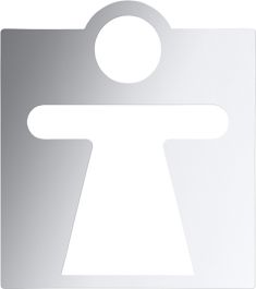 BEMETA HOTEL Tábla: Női WC, 120x130x2mm, polírozott (111022042)