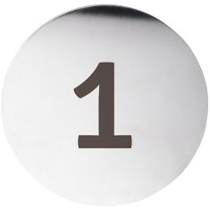 BEMETA HOME piktogram: szám, 75x75x2mm, polírozott