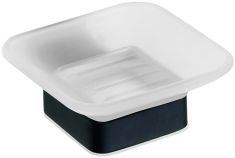 BEMETA NERO Szappantartó, 103x42x117mm, fekete