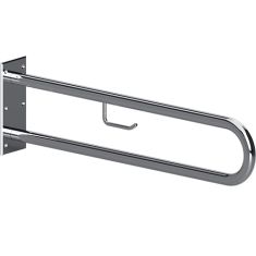 BEMETA HELP Kapaszkodó, U-típus, WC papírtartóval, 600mm, polírozott