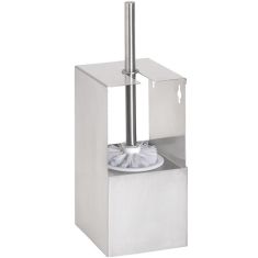 BEMETA NIVA fali WC-kefetartó, 130x353x120mm, INOX