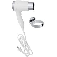 BEMETA HOTEL Hajszárító, tartóval, 75x270x190mm, 1400W, fehér