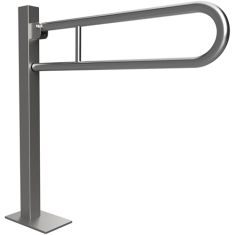 BEMETA HELP Felhajtható kapaszkodó, U-típus, álló, padlóra szerelhető, 750mm, matt