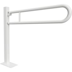 BEMETA HELP Felhajtható kapaszkodó, U-típus, álló, padlóra szerelhető, 850mm, fehér