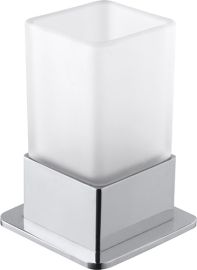 BEMETA PLAZA Álló pohártartó, üveg, 75x170x75mm, 200ml, króm