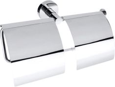 BEMETA OMEGA Dupla WC papírtartó, 270x140x107mm, króm
