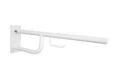 BEMETA HELP Felhajtható kapaszkodó, WC papírtartóval, takaróval, 600mm, fehér