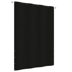 fekete oxford-szövet erkélyparaván 160 x 240 cm