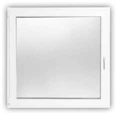 DANUSA WDS ECO+ 120x120 cm méretű, egyszárnyú műanyag ablak, bukó-nyíló funkcióval