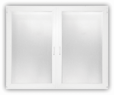 DANUSA WDS ECO+ 150x120 cm méretű, kétszárnyú műanyag ablak, bukó-nyíló funkcióval.