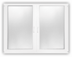 DANUSA WDS ECO+ 150x150 cm méretű, kétszárnyú műanyag ablak, bukó-nyíló funkcióval