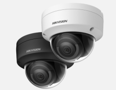 Hikvision IP, Dómkamera, 2 MP, Fix objektív, 2.8mm, EXIR 30m, Fekete,  IR,  Hang/riasztás I/O