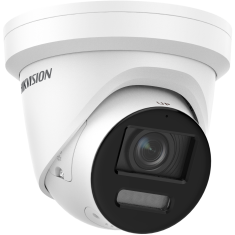 Hikvision IP, Turret kamera, 8 MP, Fix , 2.8mm, ColorVu, Fény/hang riaszt, Fehér LED, Hang/riasztás I/O, Mikrofon