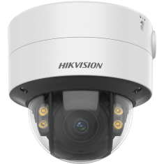 Hikvision IP, Dómkamera, 4 MP, Motoros objektív, 3.6-9mm ColorVu,  Fehér LED,  Hang/riasztás I/O