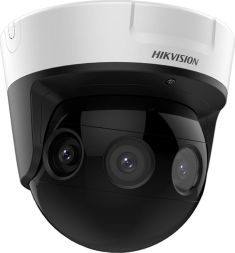 Hikvision IP, Turret panoráma kamera, 16MP, Fix objektív, 2.8mm, Ac, IR, 20m, SD, Mik és audió, alarm in