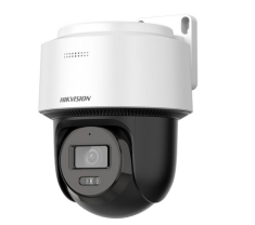 Hikvision IP, PT turret kamera, 4MP, Fix objektív, 4mm, IR és Fehér LED, 30m, beépített mic, és audió, SD foglalat