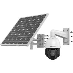 Hikvision IP, PTZ kamera, 4MP, Motoros objektív, 4.8-120mm, Ac,IR, 200m, 4G, SD, Hang, alarm in, Napelem, Akku