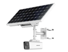 Hikvision IP, Csőkamera, Fix objektív, 4mm, Fehér fény, 4G, Napelem