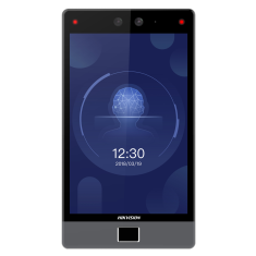 Hikvision 8 MinMoe arcfelismerő beléptető vezérlő terminál; Mifare/Felicia/DESfire kártya és ujjlenyomat olvasóval