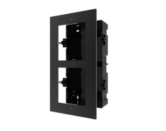 Hikvision Moduláris IP video-kaputelefon szerelőkeret süllyesztő keret, 2 modulos, alumínium, fekete