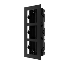 Hikvision Moduláris IP video-kaputelefon szerelőkeret süllyesztő keret, 3 modulos, alumínium, fekete