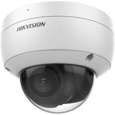 Hikvision IP, Dómkamera, 8 MP, Fix objektív, 4mm, EXIR 30m,  IR,  Hang/riasztás I/O, Beépített mikrofon,