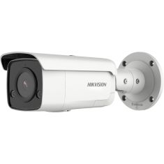 Hikvision IP, Csőkamera, 6 MP, Fix objektív, 4mm, EXIR 60m,  Fény/hang riaszt, Hang/riasztás I/O, Mikrofon