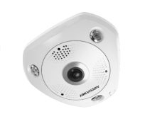 Hikvision 12 MP 360° IR Smart IP panorámakamera; hang és riasztás be- és kimenet; beépített mikrofon/hangszóró